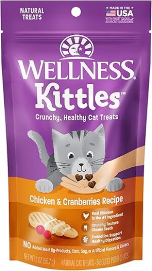 Wellness Chicken & Cranberries Cat Treats, 2-Ounce