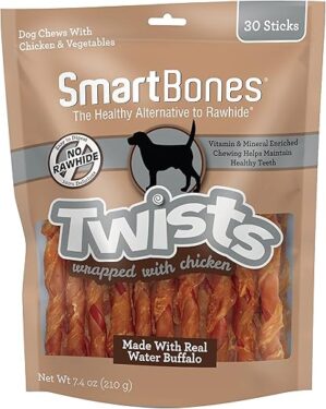 SmartBones Chicken Wrapped Smartbones Twists, 30 Count