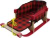 Superio Children Wooden Snow Sled With Cushion