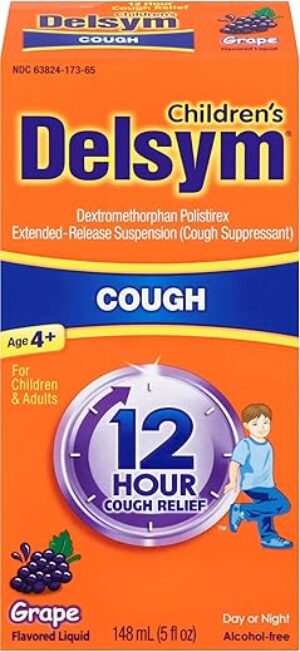 Delsym Children’s 12 Hr Cough Relief Liquid, Grape