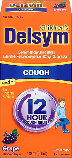 Delsym Children's 12 Hr Cough Relief Liquid, Grape
