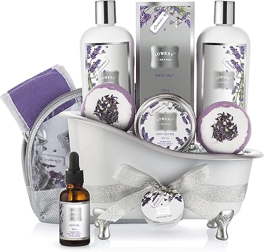 LOVERY Christmas Bath Gift Set: Lavender & Jasmine