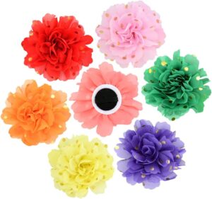 UUYYEO Christmas Dog Collar Flowers Set