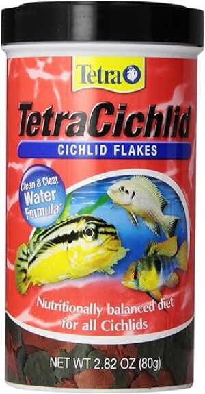 Tetra Cichlid Flakes 2.82 Oz, Clear Water