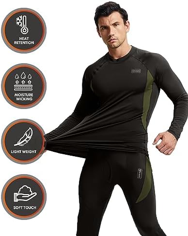 CL convallaria Mens Thermal Underwear Set With Fly - Image 2