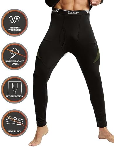 CL convallaria Mens Thermal Underwear Set With Fly - Image 3