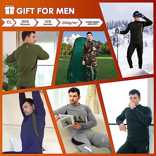 CL convallaria Mens Thermal Underwear Set With Fly - Image 5