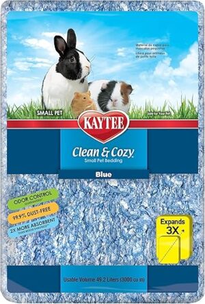 Kaytee Clean & Cozy Blue Bedding, 49.2 Liter