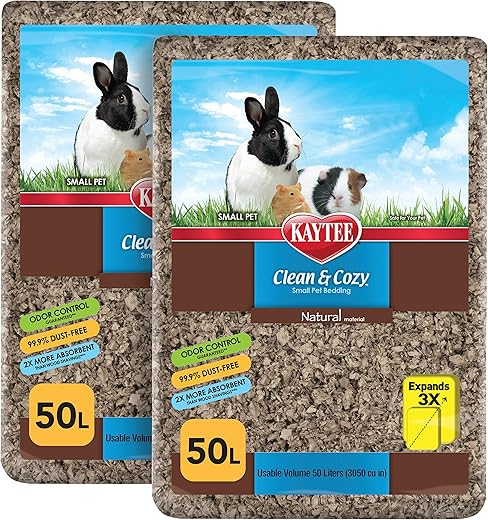 Kaytee Clean & Cozy Natural Bedding, 2/50 Liters
