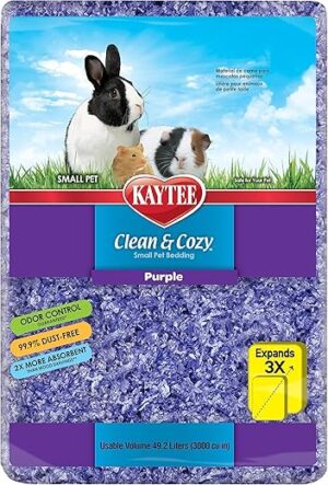 Kaytee Clean & Cozy Purple Bedding, 49.2 Liter