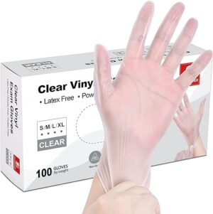 Schneider Clear Vinyl Latex-Free Exam Gloves