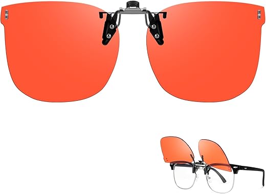 TJUTR Clip On Blue Light Blocking Glasses