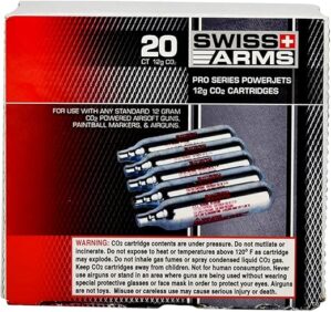 Swiss Arms CO2 Cartridge, 20 Pack