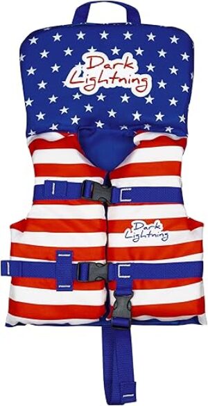 Dark Lightning Coast Guard Approved Life Vest Kids