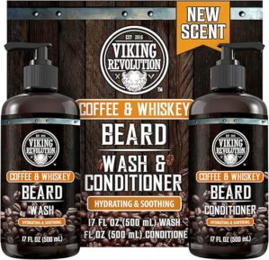 Viking Revolution Coffee Whiskey Beard Wash & Conditioner Set