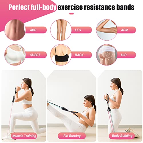 COFOF Resistance Bands With Handles, 5 Level - Image 5