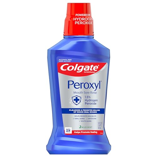 Colgate Peroxyl Antiseptic Mouthwash, Mild Mint, 500ml - Image 3