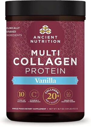 Ancient Nutrition Collagen Vanilla Protein Powder, 45 Servings
