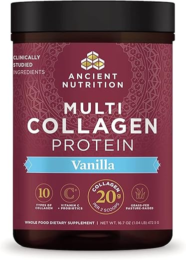 Ancient Nutrition Collagen Vanilla Protein Powder, 45 Servings