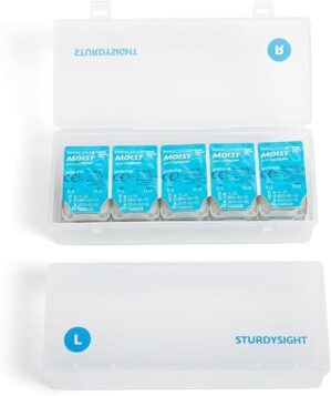 STURDYSIGHT Colored Contact Lens Monthly Organizer Case