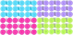 KISEER Colorful Contact Lens Case Storage Kit