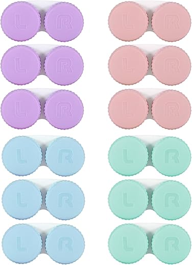 Kmchilj Colorful Contact Lens Kit for Travel