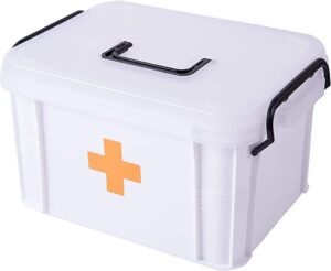 Basicwise Compact Medical Box For Emergency Supplies