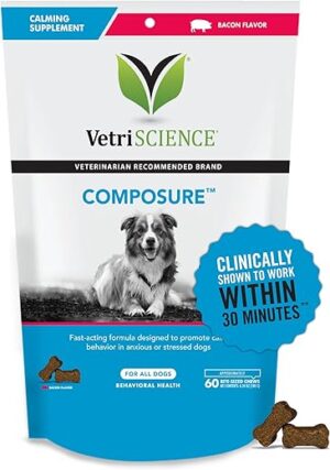 VETRISCIENCE Composure Calming Chews For Dogs – Anxiety Relief Supplement