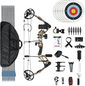 AKCHOER Compound Bow Set, 30-70 Lbs, 320 Fps