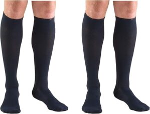 Truform Compression Socks, Men’s Knee High, Navy, X-Large