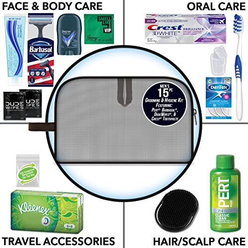 Convenience Kits International Men's Premium Black 15-Piece Kit - Image 2