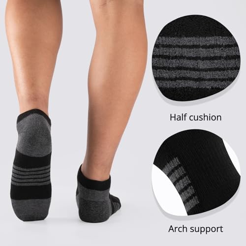 COOVAN Mens Ankle Low Cut Cushion Socks - Image 4