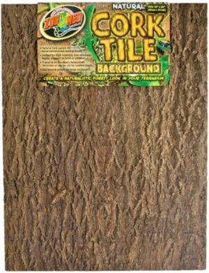 Zoo Med Cork Tile Background, 18 x 24-Inch