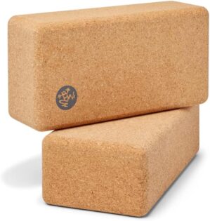 Manduka Cork Yoga Block – Extra Firm, Lightweight