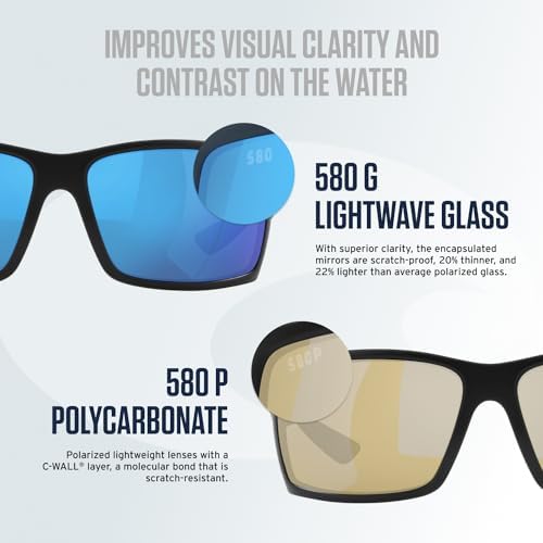Costa Del Mar Men's South Point Aviator Sunglasses - Image 5