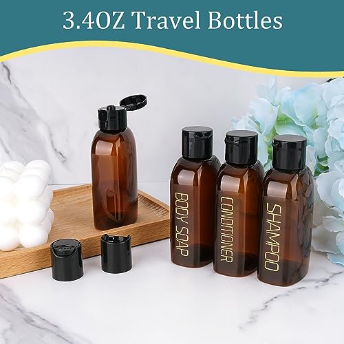 Cosywell Travel Shampoo And Conditioner Bottles 4pcs - Image 3