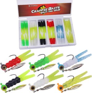 XFISHMAN Crappie Jigs Lures Kit - 135 & 40 Piece
