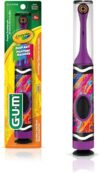 GUM Crayola Kids Power Toothbrush, Extra Soft