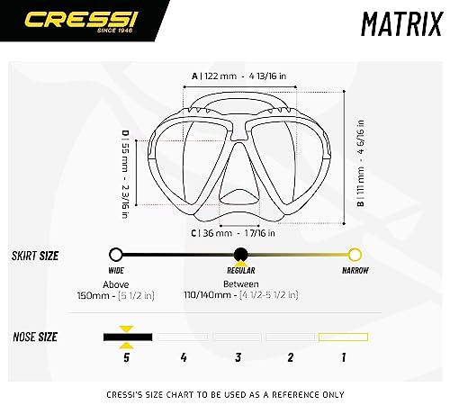 Cressi Matrix Adult Scuba Diving Mask - Image 5