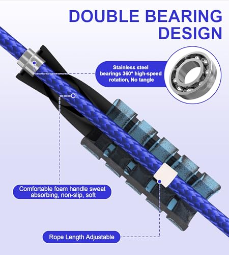 Crhoeiq Weighted Adjustable Fitness Jump Rope - Image 4