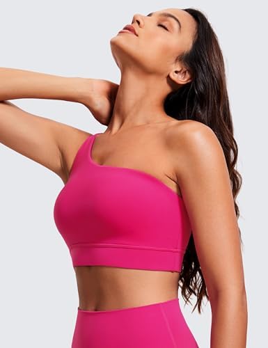 CRZ YOGA Butterluxe Womens One Shoulder Sports Bra - Image 3