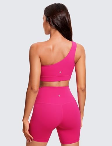 CRZ YOGA Butterluxe Womens One Shoulder Sports Bra - Image 2