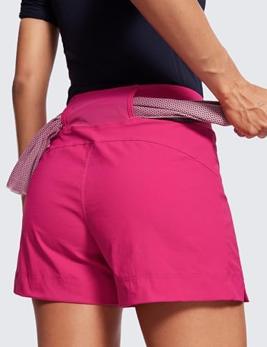 CRZ YOGA Women's Lightweight Mid Rise Hiking Shorts - Image 4