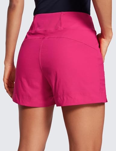 CRZ YOGA Women's Lightweight Mid Rise Hiking Shorts - Image 2
