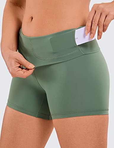 CRZ YOGA Women's Naked Feeling Biker Shorts 4'' - Image 4