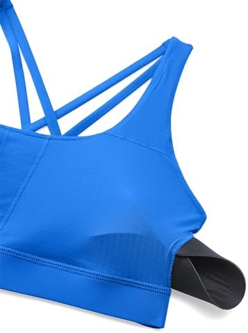 CRZ YOGA Women's Strappy Padded Yoga Bra - Image 4