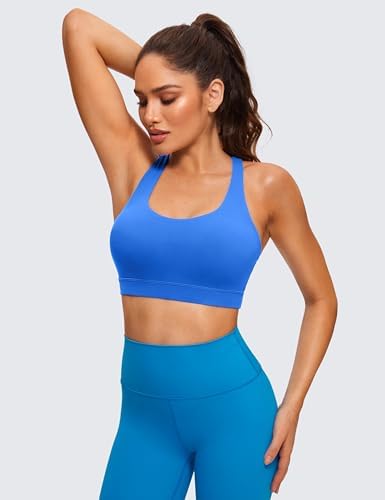 CRZ YOGA Women's Strappy Padded Yoga Bra - Image 2
