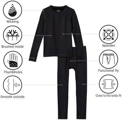 Cuddl Duds Boys Fleece-Lined Thermal Underwear Set - Image 5