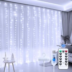 Minetom Curtain Lights, 300 LED Fairy Lights