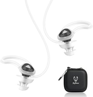 softvox Custom-Fit Swimming Earplugs With Lanyard